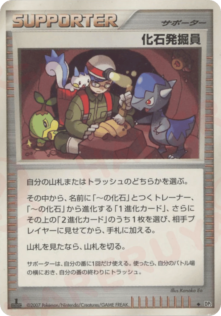 化石発掘員