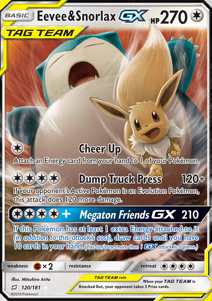 Eevee & Snorlax GX