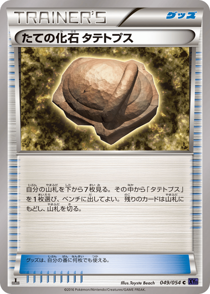 たての化石 タテトプス