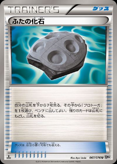 ふたの化石