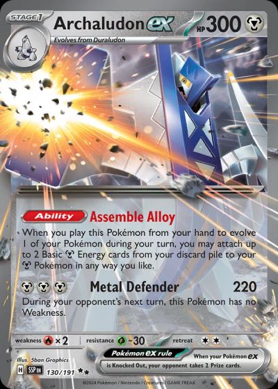 Archaludon ex (Surging Sparks Stamped)