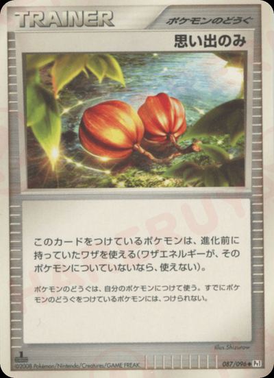 思い出のみ