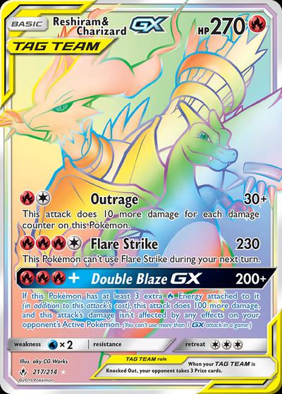 Reshiram & Charizard GX