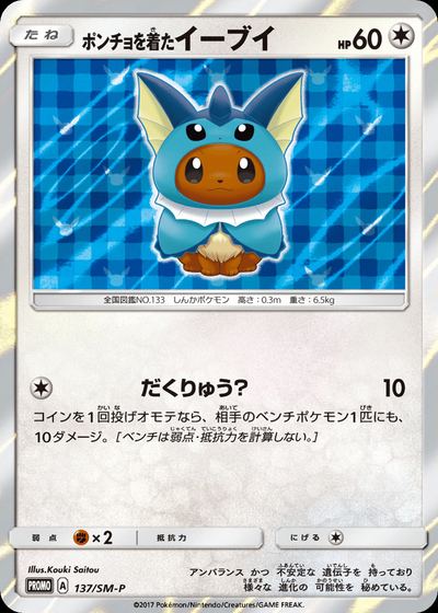ポンチョを着たイーブイ