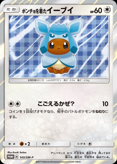 ポンチョを着たイーブイ