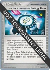Team Galactic's Invention G-101 Energy Gain